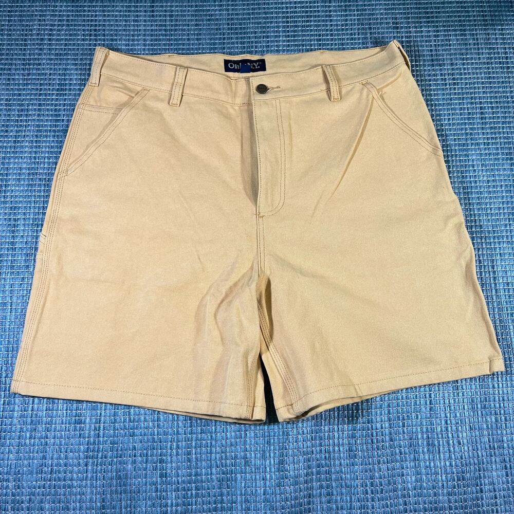 Only NY Carpenter Shorts Yellow Mens Sz 38 New